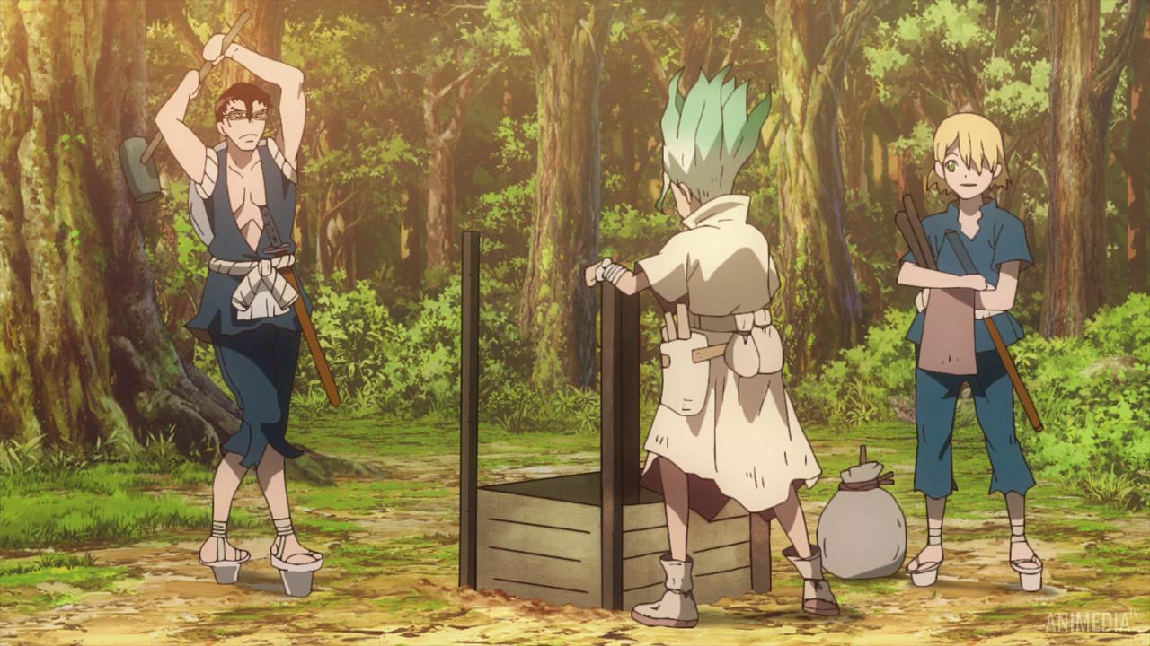 Доктор Стоун 20 серия / Dr. Stone русская озвучка аниме онлайн бесплатно в  хорошем качестве HD на сайте online animedia